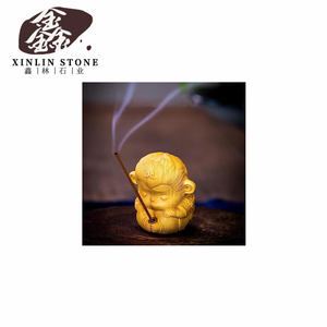 Design Créatif Mignon <span class=keywords><strong>Petit</strong></span> Singe Sculpture Sur Bois Feng Shui Salon Xiangsai Sun Wukong <span class=keywords><strong>Bouddha</strong></span> Zen - Product Image 6