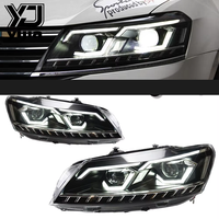 Applicable aux Volkswagen Passat B7 11-16, phares LED 12V 55W avec DRL, style de voiture dissimulé