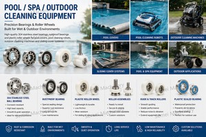 Rodamiento Recubierto de PU Resistente a la Corrosión para Ruedas de Robot de Piscina y Movimiento en Ambientes Húmedos - Product Image 3