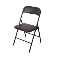 Chaise pliante portable Runwood pas chère en gros pour banquets, tables et chaises de restaurant d'extérieur, chaise pliante rétro en métal personnalisée