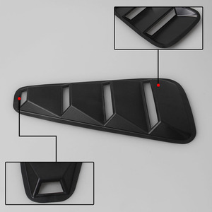 Panneau de ventilation latéral pour fenêtre Ford, noir ABS, prise d'air 470 mm, style Mustang - Product Image 2