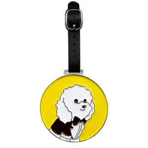 Etiqueta de Nombre para Bolsas de Tenis Grandes, Diseño Libre, Aleación de Zinc, Color Pintado, para Bolsas de Libros - Product Image 3