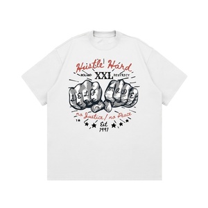 <span class=keywords><strong>DG</strong></span> unisexe 260g poids lourd été à manches courtes T-Shirt nouveau High Street Hip Hop à la mode <span class=keywords><strong>marque</strong></span> haut impression 3D coupe ample polyvalent - Product Image 2