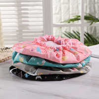 Bonnet de Douche Imperméable Personnalisé avec Logo, Unisexe, Grande Taille, Double Couche en Satin, Protection Quotidienne des Cheveux, Tresses et Boucles