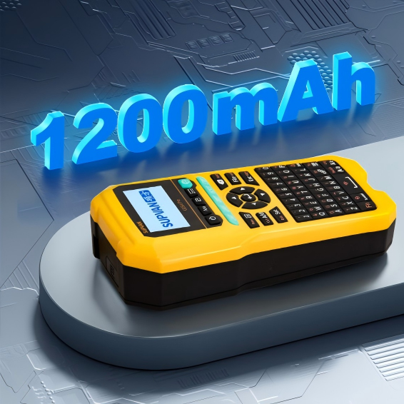 Supvan Industrial Portable Label Printer for Cable Tags, Heat Shrink Tubing, Wrap, Die-Cut, Continuous & Flag Labels