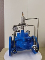 Vanne de régulation hydraulique réglable à commande pilotée pour la protection incendie, maintien de la pression et décharge de surpression, 4 pouces