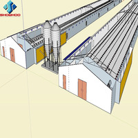 Système d'élevage de poulets automatique de haute qualité pour poulaillers et fermes avicoles, conception de ferme avicole avec fournisseur professionnel