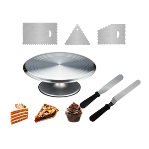 15 Pcs <strong>Cake</strong> Decorating Tools 12 Inch Aluminum Alloy Round <strong>Cake</strong> Turntable <strong>Stand</strong> Professional Baking <strong>Cake</strong> Tools Sets - Product Image 2
