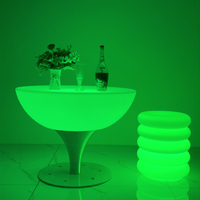 Table de bar lumineuse portable et étanche à LED, table de cocktail lumineuse, table de fête pour mariage, hôtel