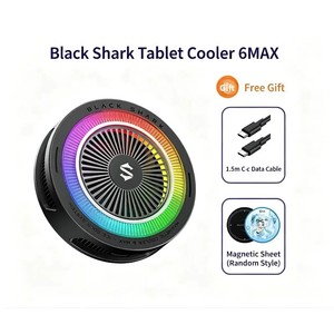 Black Shark Tablet Cooler 6 Max <span class=keywords><strong>Ventola</strong></span> di Raffreddamento Magnetica a Semiconduttore con <span class=keywords><strong>Radiatore</strong></span> a Grande Area per Gaming e Streaming - Product Image 1