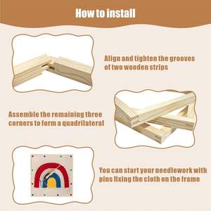 6 juegos <span class=keywords><strong>de</strong></span> barras <span class=keywords><strong>de</strong></span> estiramiento para bordado con 100 grapas para regalos <span class=keywords><strong>de</strong></span> cumpleaños para mujeres - Product Image 4