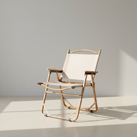 Chaise de camping pliante portable Kermit pour l'extérieur, table de pique-nique, tabouret de pêche, design en alliage d'aluminium, modèle Egg Roll