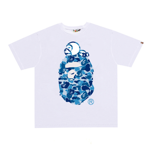 Maglietta Bapees con Stampa Lettering Versione 999.1, Pronta Consegna, T-shirt Uomo Trendy con Stampa Scimmia, Maglietta Bapees di Design alla Moda, Vendita Calda - Product Image 4
