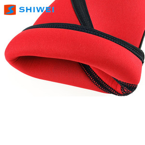 Genouillères Shiwei rouges en néoprène 7 mm, protection antichoc épaissie pour le sport, la remise en forme, l'haltérophilie, les squats et l'utilisation en extérieur - Product Image 4