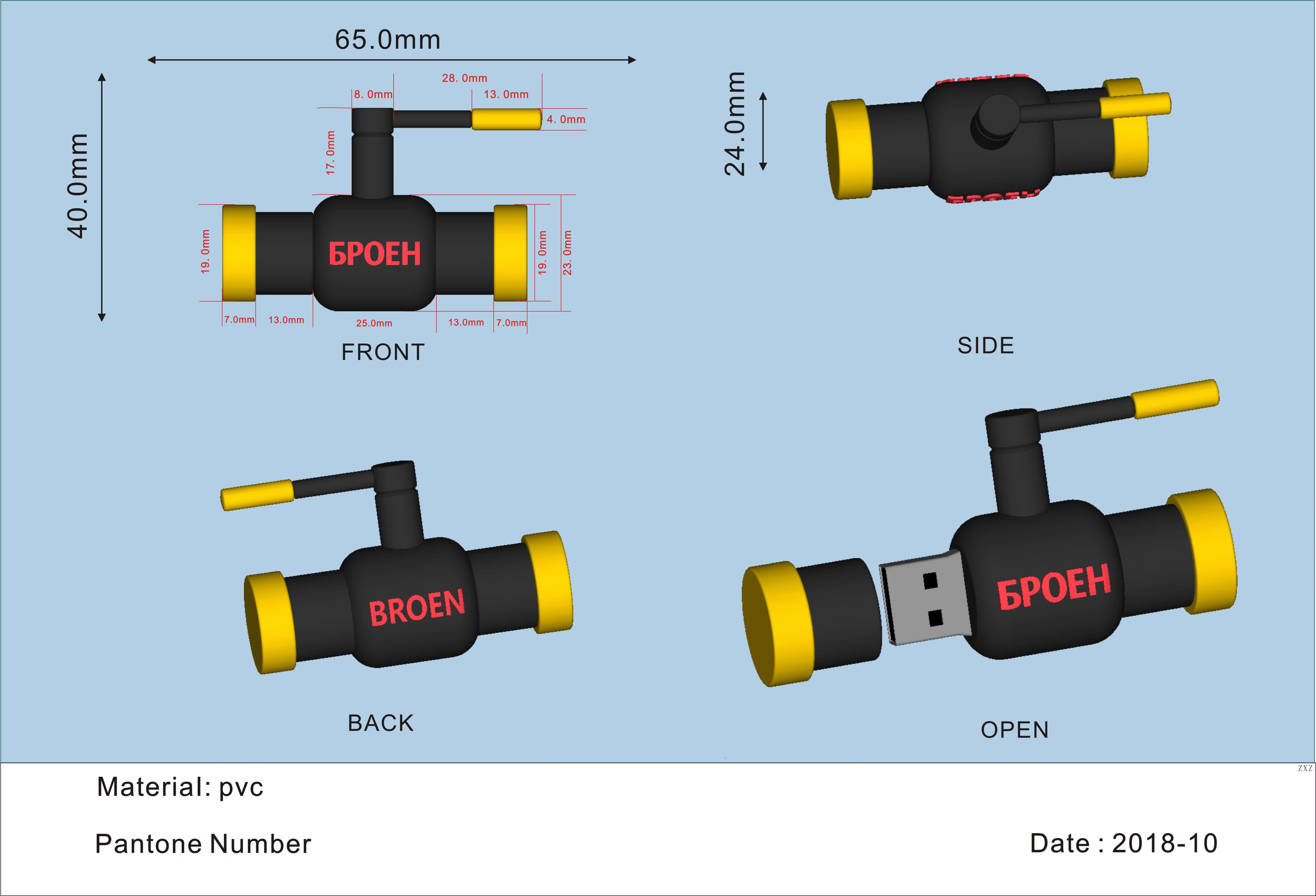 Promotional Customized PVC USB Flash Drive USB2.0 1GB 2GB 4GB 8GB 16GB 32GB 2D 3D shape rubber usb memory stick