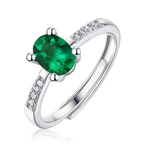 925 argent Sterling luxe laboratoire cultivé diamant cubique zircone émeraude taille émeraude pierre éternité anneaux mariage bande mariée bijoux - Product Image 2