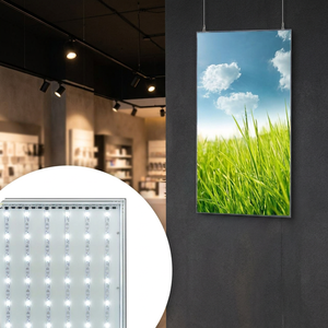 <b>LED</b> Ultra-Thin Custom Size <b>Light</b> <b>Box</b>-Aluminum Frame Tempered Glass Hanging Indoor Advertising Display IP65 Rated Full Color 5000 - Product Image 3