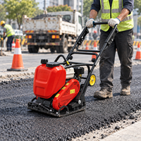 Compacteur à plaques LF75, 85 kg, machine compacteuse vibrante à essence, 15 KN, pour la construction routière et le sol