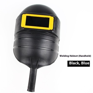 Máscara de soldadura de prevención de salpicaduras de mano resistente a impactos de alta calidad Máscara de soldadura de plástico negro - Product Image 6