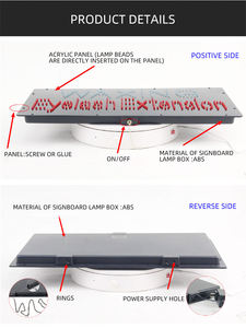 Letreros de tienda pública de Notario súper brillante de 11*27 pulgadas, letreros Led para interiores, iluminación publicitaria, pantalla animada para <span class=keywords><strong>abogado</strong></span> - Product Image 6