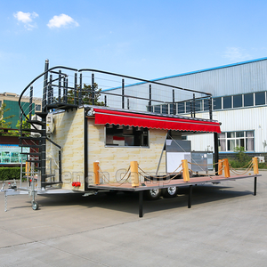 Gerobak Burger Foodtruck Mobil Jualan Makanan <span class=keywords><strong>Food</strong></span> Truck Kontainer Bar 2 Lantai - Product Image 1