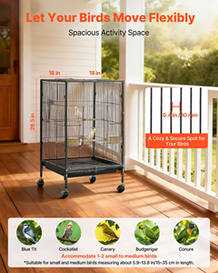 Wholesale High Quality Quadrate Vertical Type Parrot Bird Cage Multi-functional Pet House for Breeding Playing Rest Amusement - Product Image 2