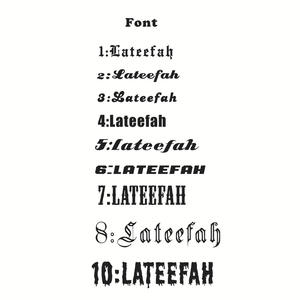 新款定制个性化亚克力双金电镀名字项链2023 - Product Image 6