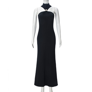 Abiti Estivi da Donna Aderenti Senza Maniche, Nuovo Design 2026, Elegante <span class=keywords><strong>Vestito</strong></span> a Mezza Lunghezza con Spacco Sexy sul Fianco - Product Image 6