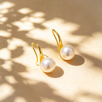 Nouvel arrivage : Supports de boucles d'oreilles élégants en argent 925 avec perle, pour femmes et jeunes filles, cadeau personnalisé