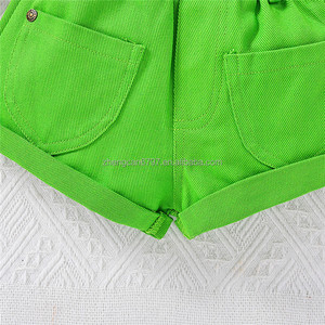 Shorts Hot Sales Set due pezzi completo da Cowboy abito estivo <span class=keywords><strong>Online</strong></span> <span class=keywords><strong>abbigliamento</strong></span> per bambini in poliestere/cotone - Product Image 6