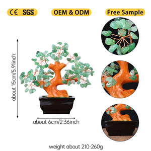 Arbre à Monnaie en Cristal Naturel en Gros, Arbre Bonsaï en Éclats de Pierres Précieuses pour Décoration Feng Shui - Product Image 2