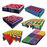 Meilleures ventes de jeux sportifs, labyrinthe gonflable en PVC, équipement de jeu en plein air pour enfants et adultes, protection UV, imperméable