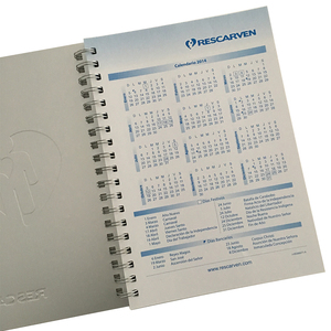 Quaderno a Spirale Personalizzabile A5 Quadrato, 100 Fogli, Copertina in Alluminio Stampata, Carta Unica, Promozionale e Personalizzato - Product Image 4