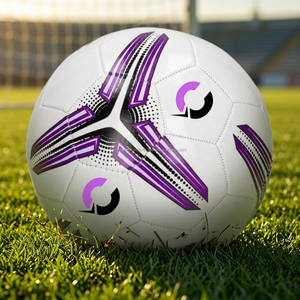 Training Soccer Ball Size 5 Professional Quality PU Leather Soft Touch Durable Team Practice Custom Logo Wholesale Manufacturer - Product Image 1