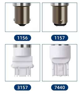 Carolyn T10 1156 1157 BAU15S PY21W 7507 LED 전구 자동차 턴 신호 라이트 앰버 오렌지 조명 화이트 레드 블루 브레이크 라이트 33SMD - Product Image 4