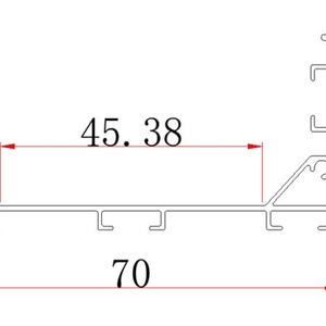 ราคาโรงงาน โปรไฟล์ไฟ LED แบบปรับแต่งได้ 70*35 มม. โปรไฟล์อะลูมิเนียมสำหรับผนังครัว โปรไฟล์อะลูมิเนียมสำหรับรถยนต์พร้อมช่องใส่ไฟ LED - Product Image 6