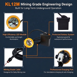 Proveedor de Lámparas Mineras Industriales, Lámpara de Cabeza LED Recargable a Prueba de Explosiones y Agua, KL12M KL12LM IP67, Lámpara Minera - Product Image 3