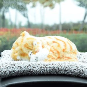 Juguetes de Peluche de Animales de Simulación, Adorables Perros Durmiendo, Decoración para Autos, Adornos con Forma de Gato, Precio de Fábrica - Product Image 3