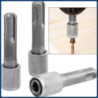 Adaptateur de mandrin de perceuse SDS Plus 6,35 mm, douille à dégagement rapide hexagonale, support de tournevis, convertisseur pour marteau perforateur électrique