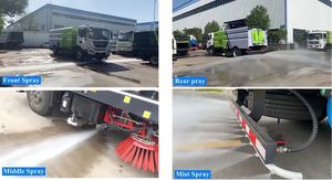 Camion balayeuse à vide personnalisé avec cuve et structure supérieures, doté d'un bac à déchets et d'un réservoir d'eau - Product Image 5