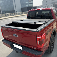 Cubierta de Tonneau para camioneta KSCPRO de perfil bajo y triple pliegue duro de alta calidad para Ford F150 de 2009 a 2025
