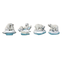 Logo personnalisé résine 3D Animal Alaska Norvège Souvenir ours polaire aimant de réfrigérateur