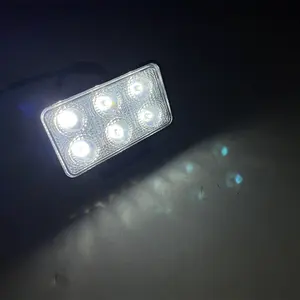 4.3inch square 18w Off Road Auxiliary Spot Lamp led work light for Car Truck Motorbike Headlight Luz de trabajo Led 4.3inch