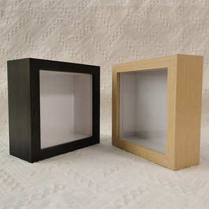 Factory Wholesale 2 Inch Deep Shadow Box <strong>Frames</strong> with Glass <strong>8</strong> <strong>X</strong> <strong>8</strong> White Shadow Box <strong>Frames</strong> - Product Image 1