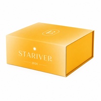 Caja de Regalo Magnética con Degradado Amarillo Personalizada, Embalaje de Papel Rígido de Lujo Biodegradable con Impresión de Logotipo para Cosméticos y Perfumes