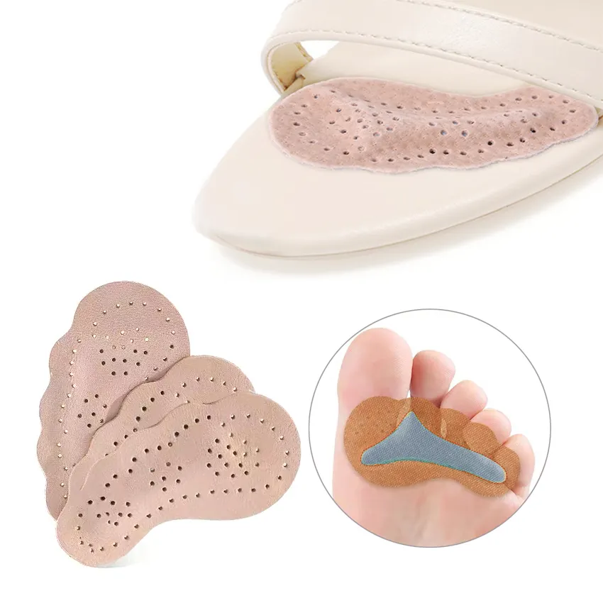 Leather Non-slip Insoles for Women Sandals Sticker High Heel Shoes Self-adhesive Patch Cushion Forefoot Care Relief Pain Gel Pad