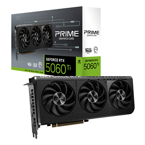 Prime GeForce RTX 5060 Ti การ์ดวิดีโอเกม DLSS4 GDDR7 16GB พัดลมสามตัวทำความเย็น GPU สำหรับเล่นเกมเดสก์ท็อป - Product Image 1