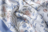 Foulard carré de luxe pour femme en soie de mûrier 100% naturelle, imprimé numérique, bords roulés à la main, OEM ODM, grande taille