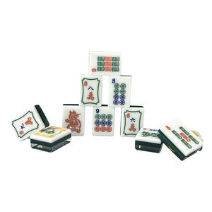 Fichas de Mahjong Navideñas Personalizadas, Fichas de Melamina de Gran Tamaño, Juegos de Fiesta Familiar, Bloques, Juego de Fichas de Mahjong Americano, Fabricante - Product Image 4