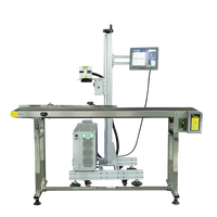 Machine de marquage laser CO2 avec système de gravure Galvo, refroidissement par air, équipement de codage QR et de marquage de date